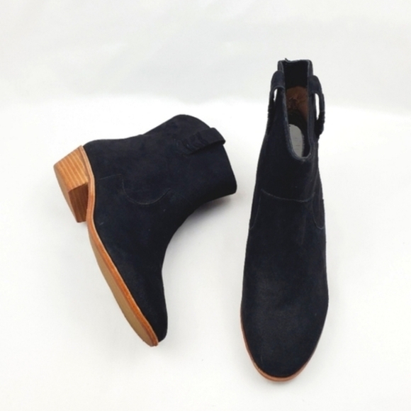 Jack Rogers Black Ankle Booties with Side Zipper - Picture 1 of 10